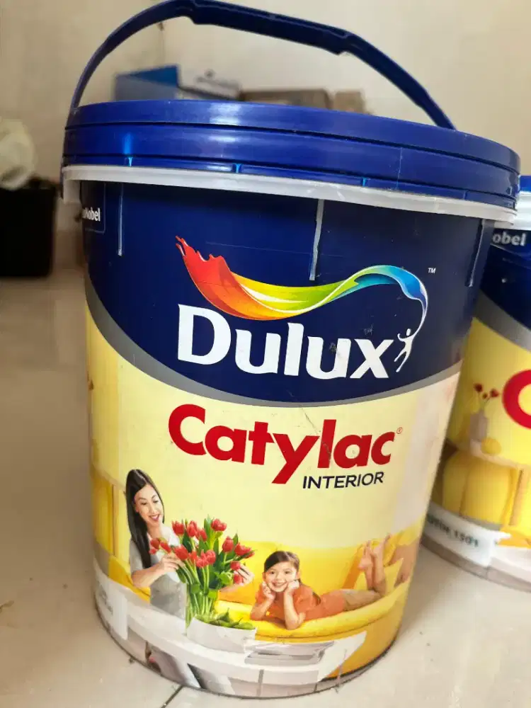 Dijual 5kg cat dinding interior Dulux Catylac warna Putih 1501 baru.