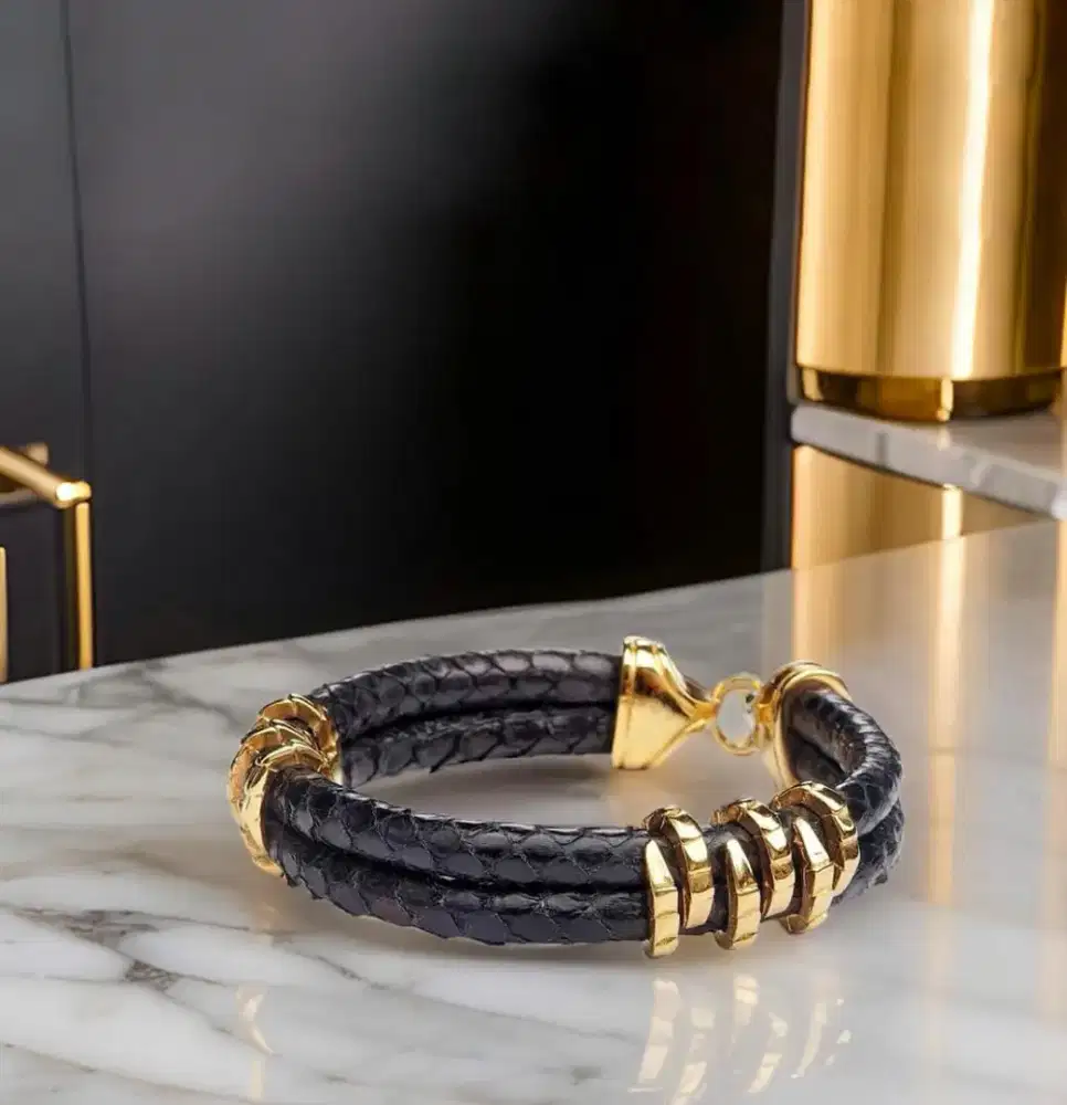Gelang Luxury Python Leather Premium Bracelet Finest Quality