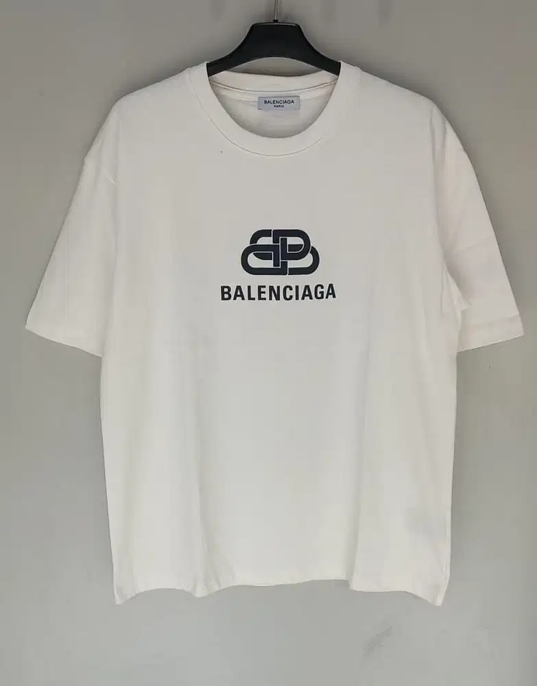 BALENCIAGA BB LOCK WHITE TSHIRT