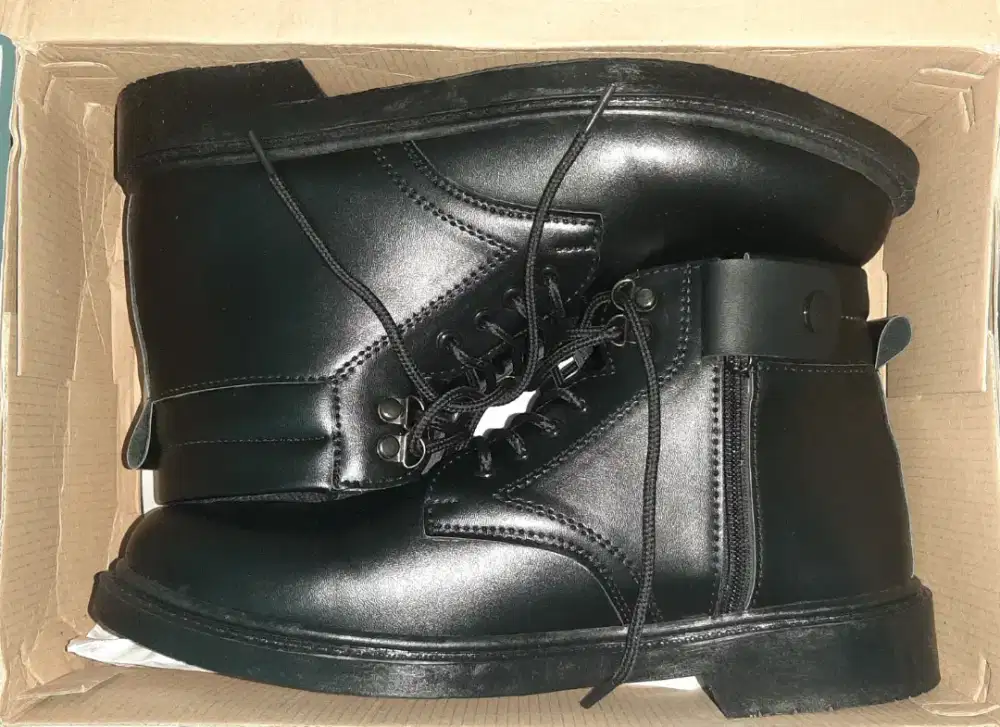 SEPATU PDH DOFF TALI SLETING, utk DINAS HARIAN PRIA TNI POLRI SECURITY