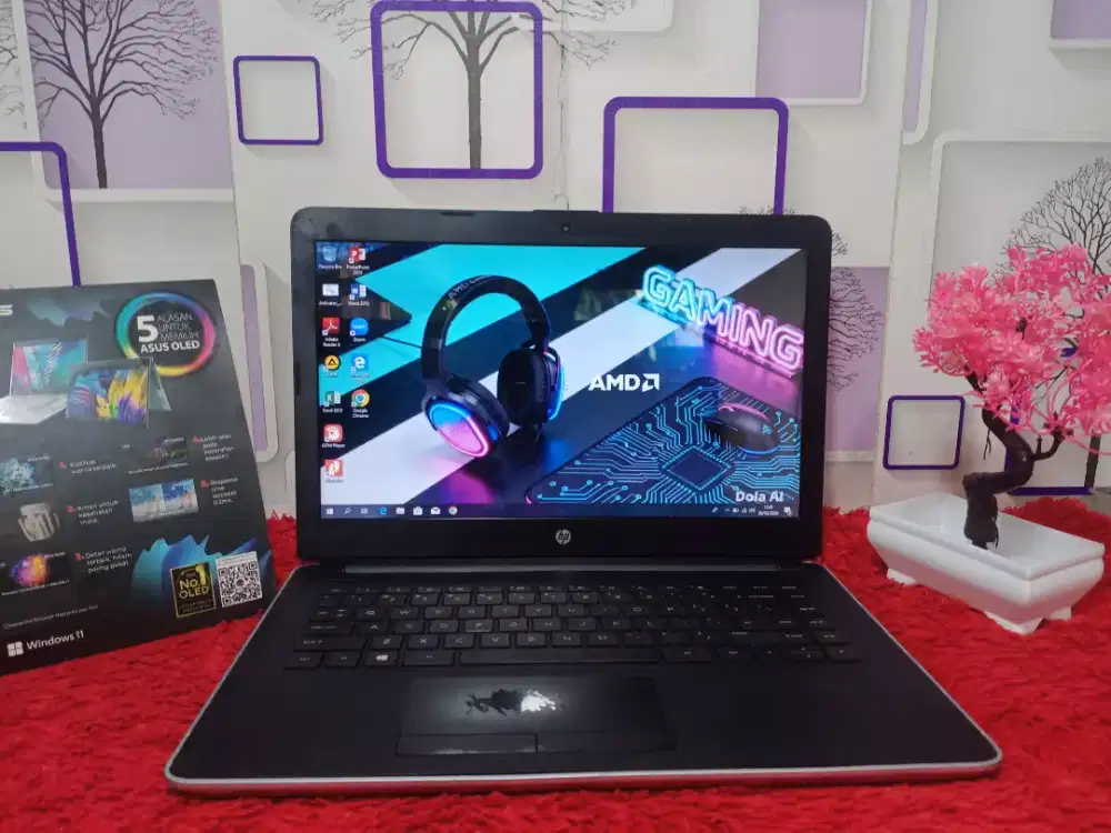 Redy Laptop HP layar 14 SSD DDR4 siap pakai harga real bukan settingan