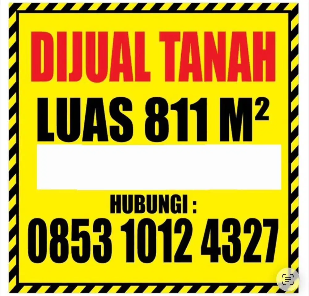 Di Jual Tanah seluas 811 m2