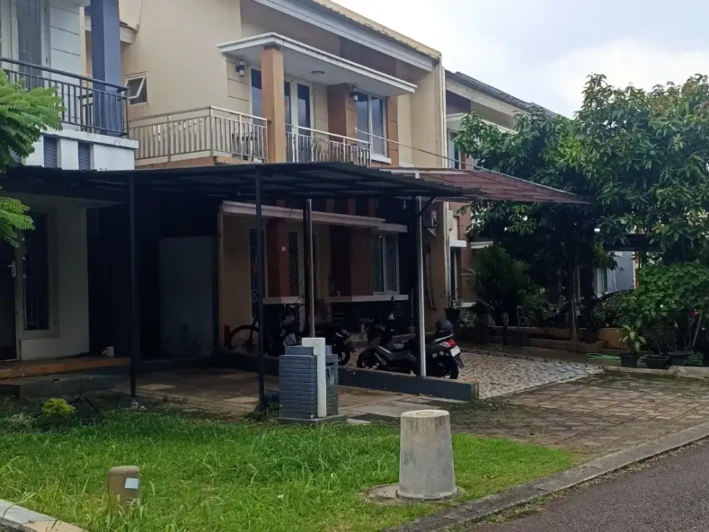 Rumah Standard Fasum Depan & Halaman Belakang Luas Delatinos BSD city