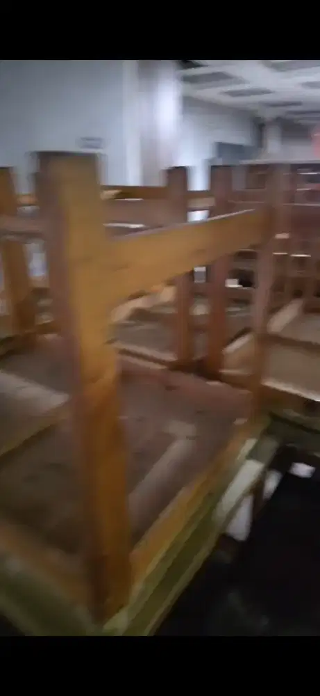 Meja jati belanda banyak ukuran