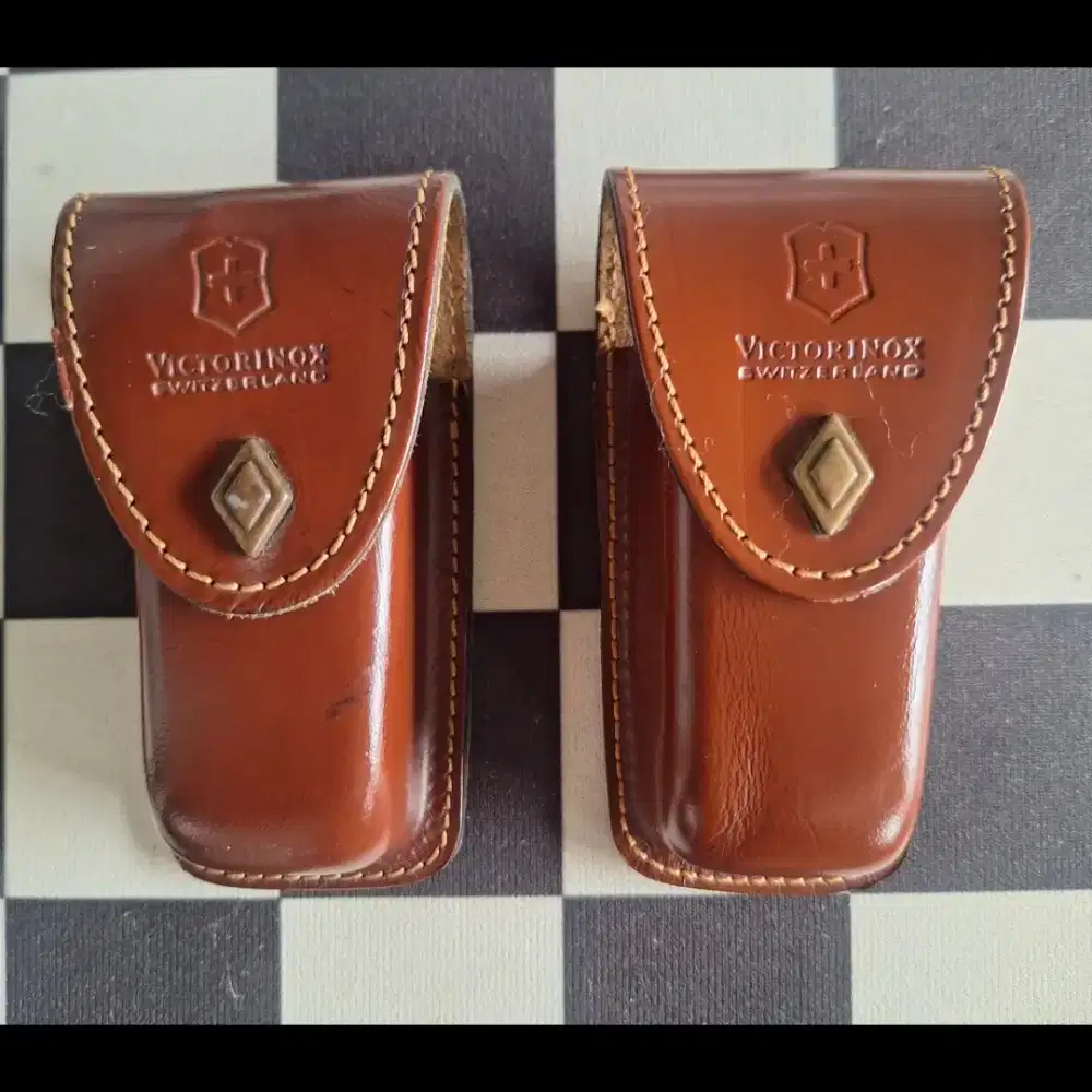 Sarung holder case pouch sheath belt victorinox kulit pocket knife