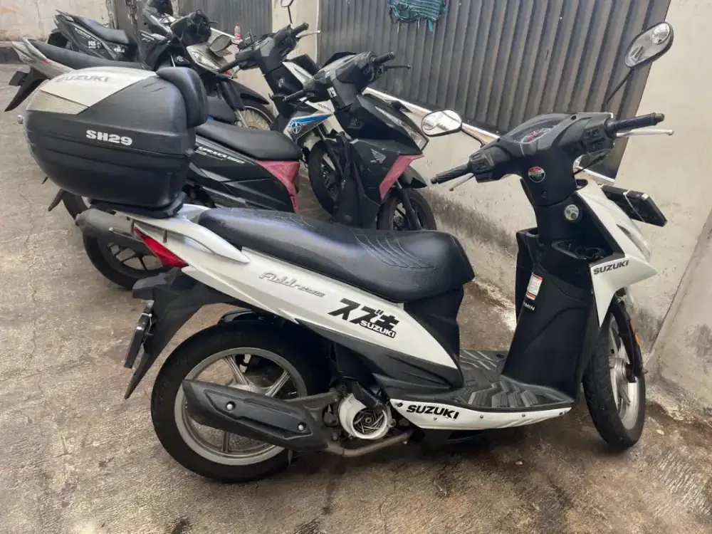 Jual Motor Suzuki Address Model Eropa White Free Box Shad Pajak Sampai
