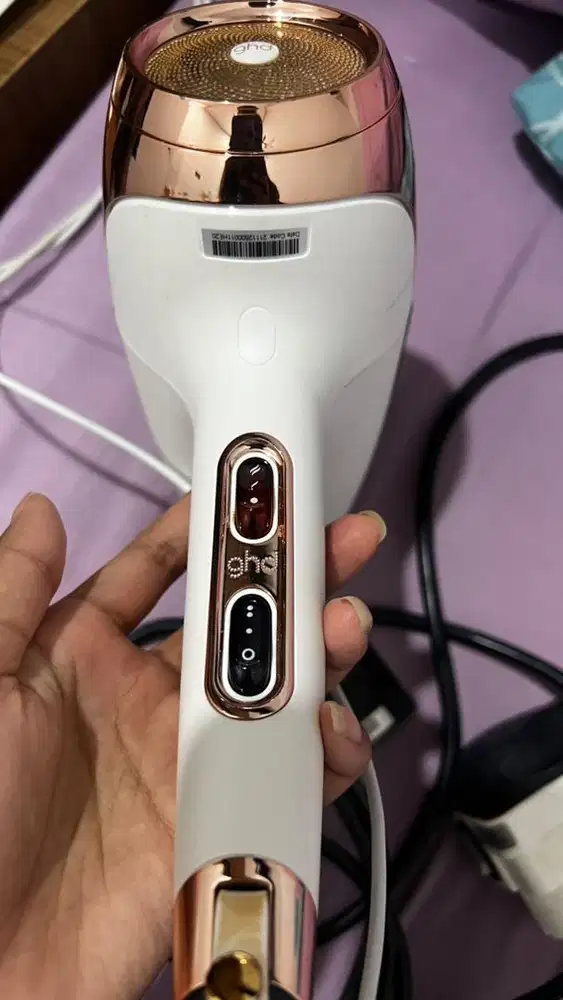 GHD hairdryer white ori