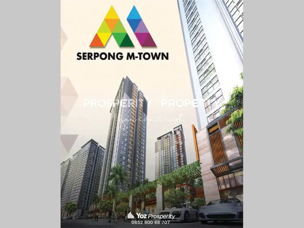 Termurah Apartemen 3BR M-Town Residence Summarecon Gading Serpong View Kolam Renang Lantai Atas