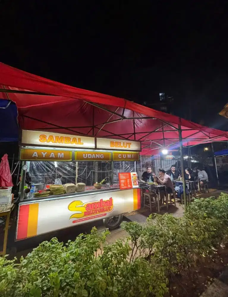 Dijual gerobak usaha 1x3m