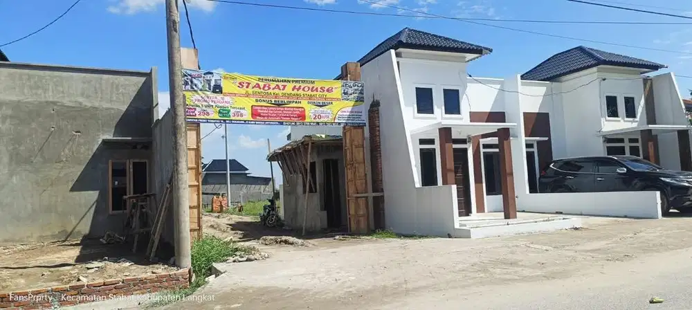 Perumahan Premium kota Stabat Promo launching Diskon Bonus Berlimpah