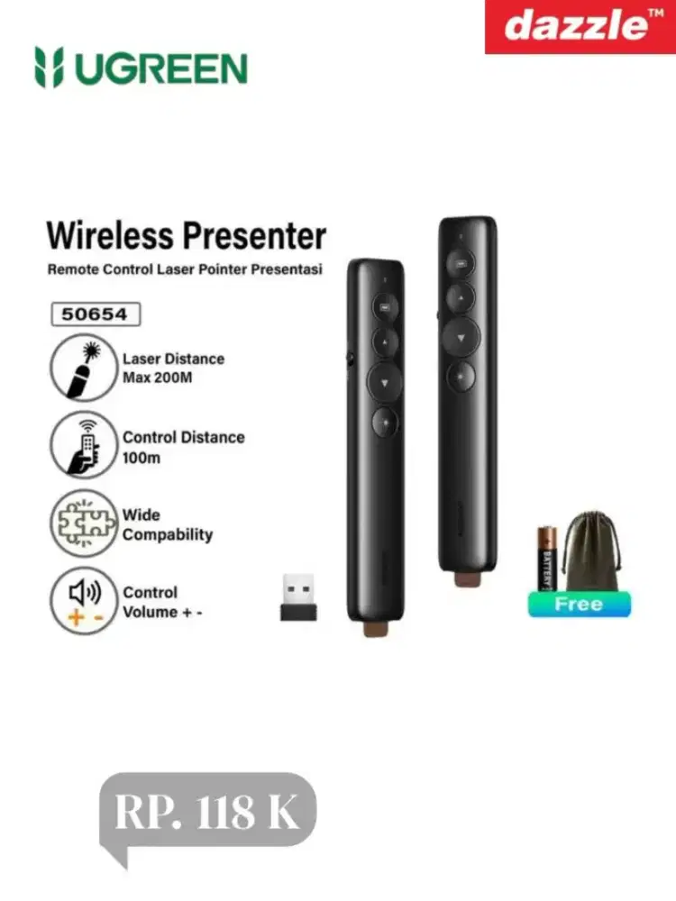 Pointer wireless presenter ugreen