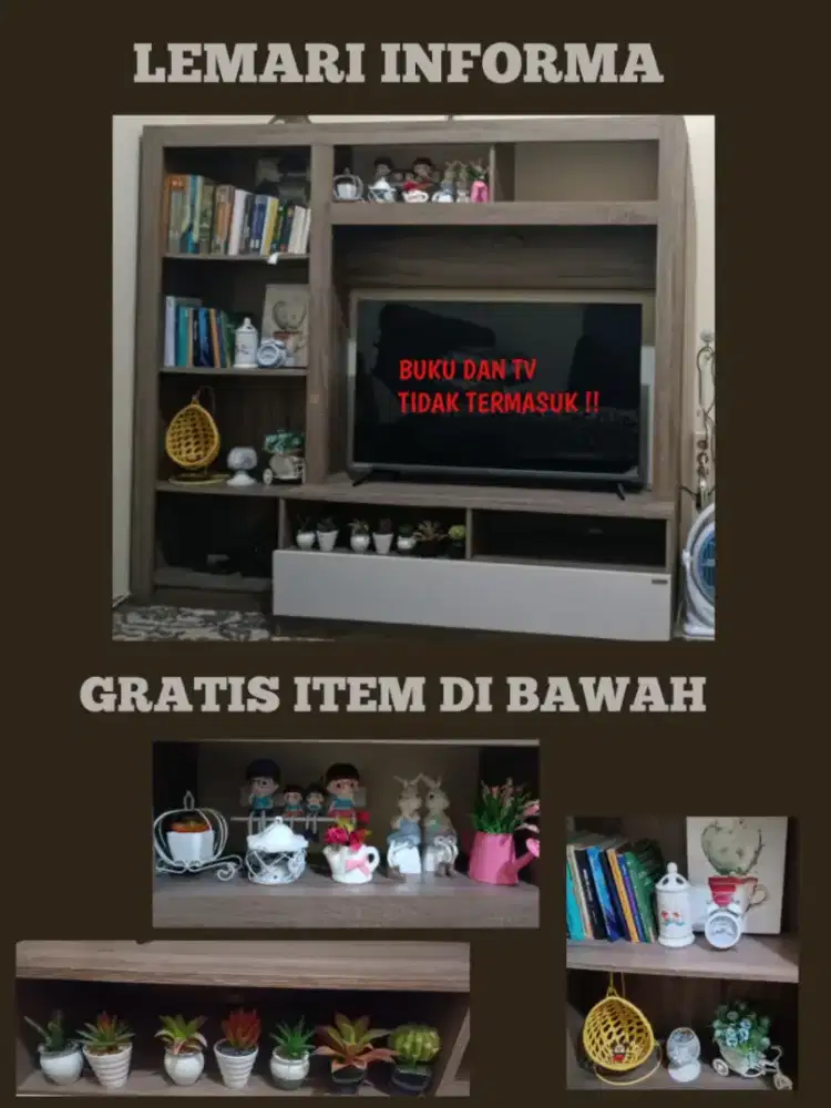 Lemari informa ,gratis dekor dll