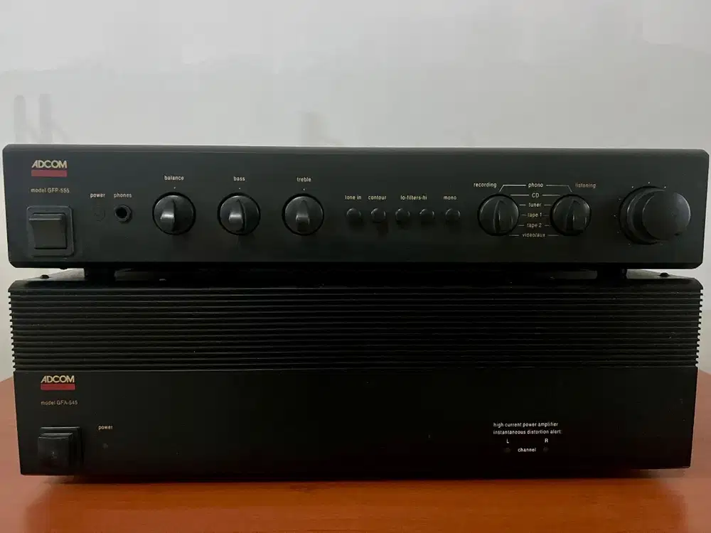 Adcom GFA-545 Power Amp & Adcom GFP-555
