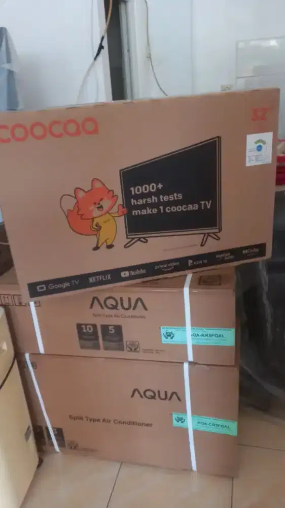 Tv led cocoa android guguel tv 32in baru