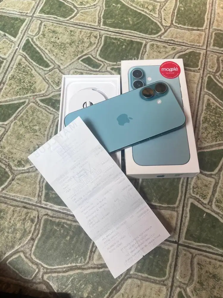 iPhone 16 128GB Teal Dgmap Resmi Second