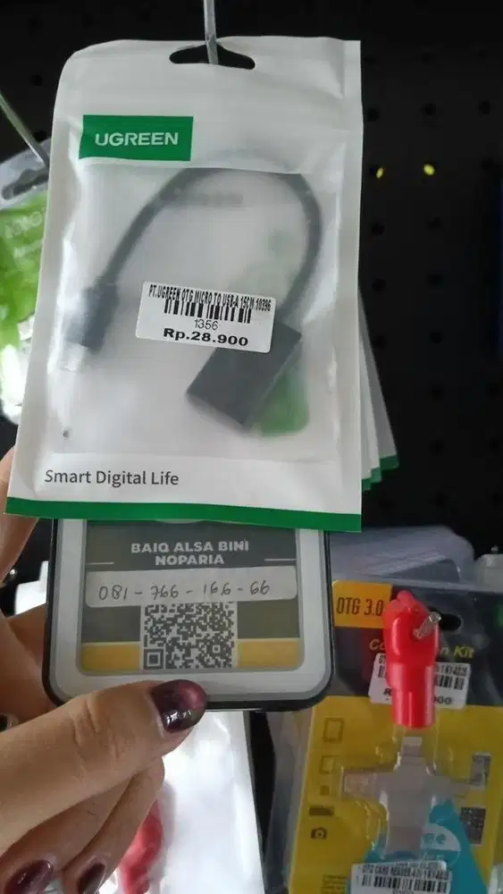 UGREEN OTG MICRO TO USB-A 15CM 10396