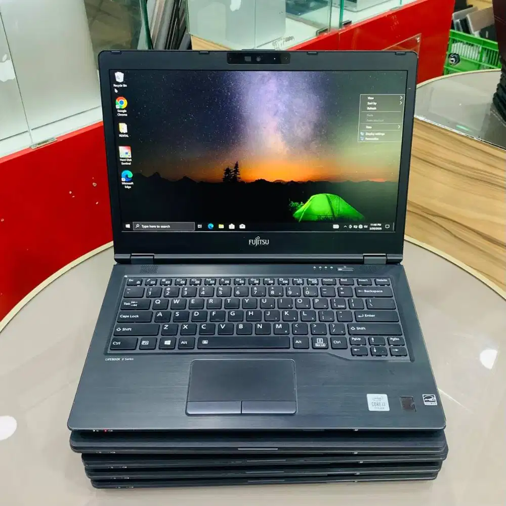 LAPTOP FUJITSU U7410 Core i7 Gen10 8GB/128GB LAYAR 14INCH *RDC