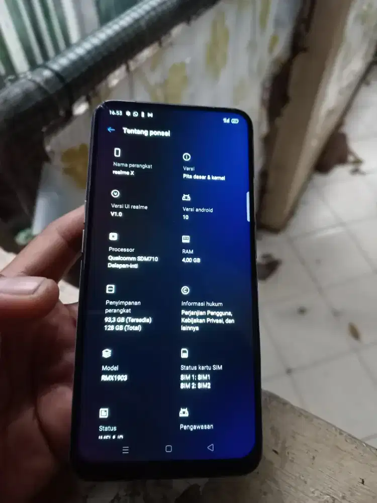 Handphone RELME X 4/128 kamera pop up