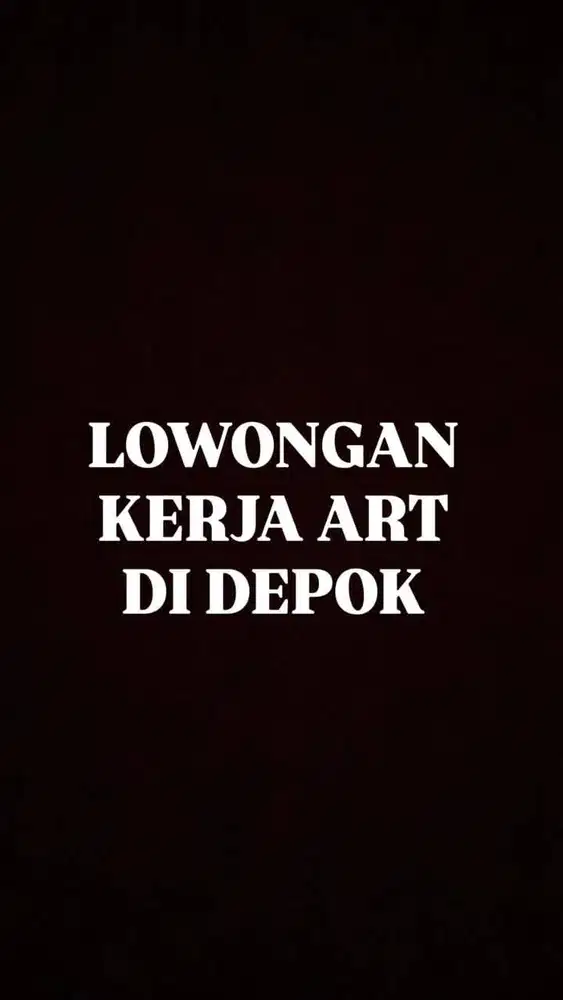 Lowongan ART Depok