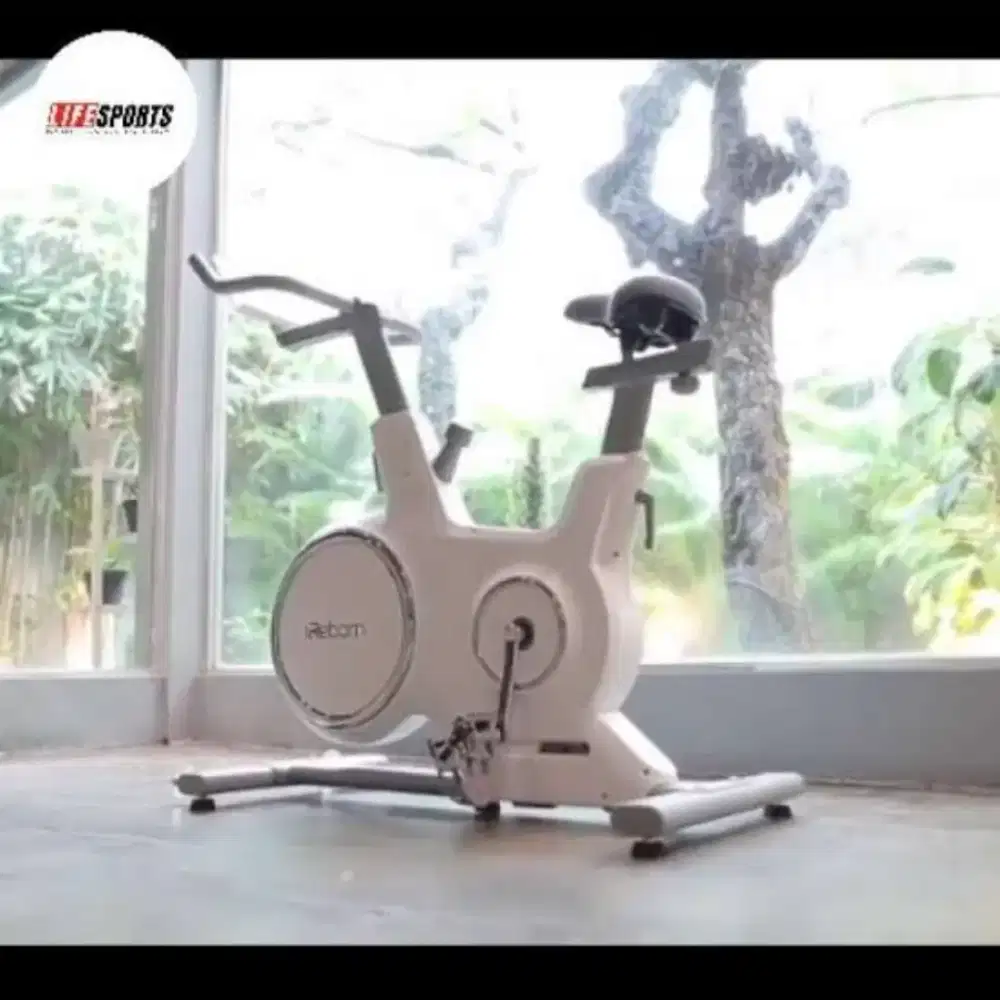 Sepeda spin bike statis Ireborn Revo mulus aplikasi ZWIFT bluetooth