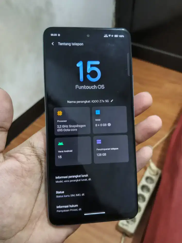 Iqoo Z7x Fullset 8/128