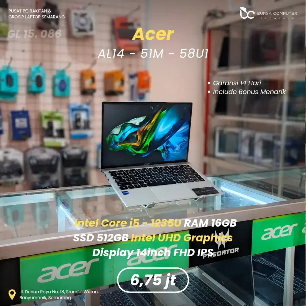 ACER Aspire Lite 14-AL14 | Core i5 1235U 16GB 512GB