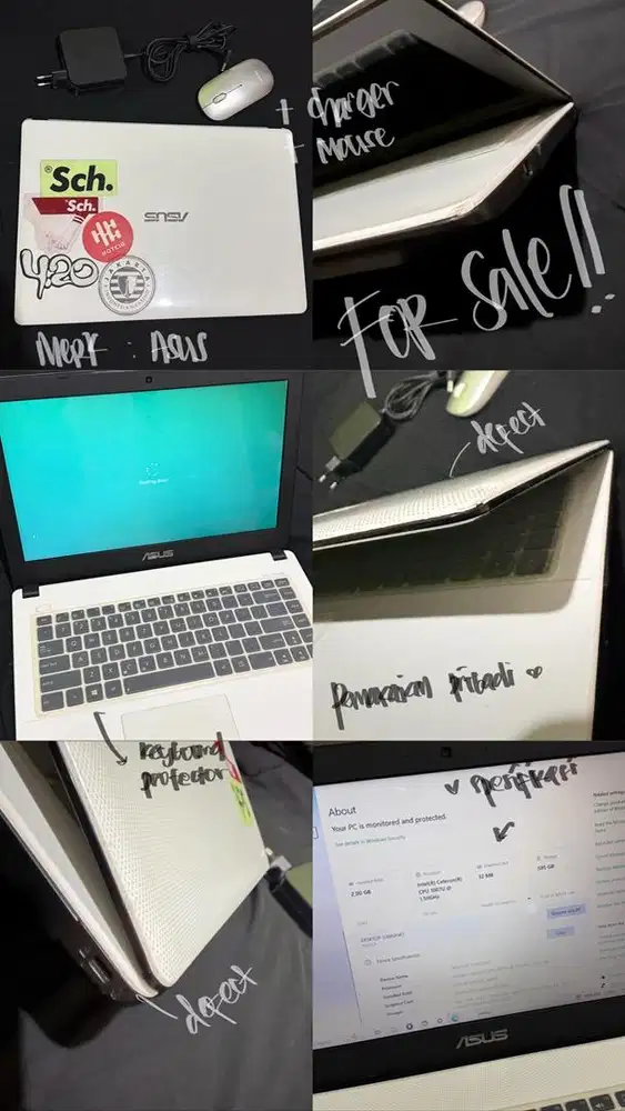 Laptop ASUS X450CA (Pemakaian Pribadi)