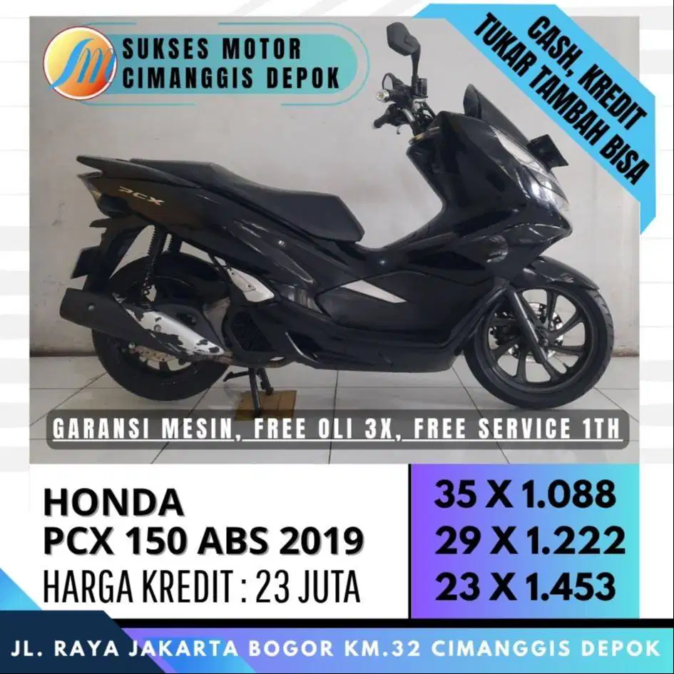 PCX 150 ABS 2019 DP 1 JUTA CICILAN TERJANGKAU [SUKSES MOTOR]