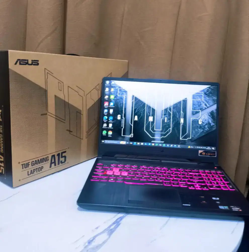 Jual laptop ASUS TUF A15 FA506IC NVIDIA RTX  (RAM SSD 512GB)