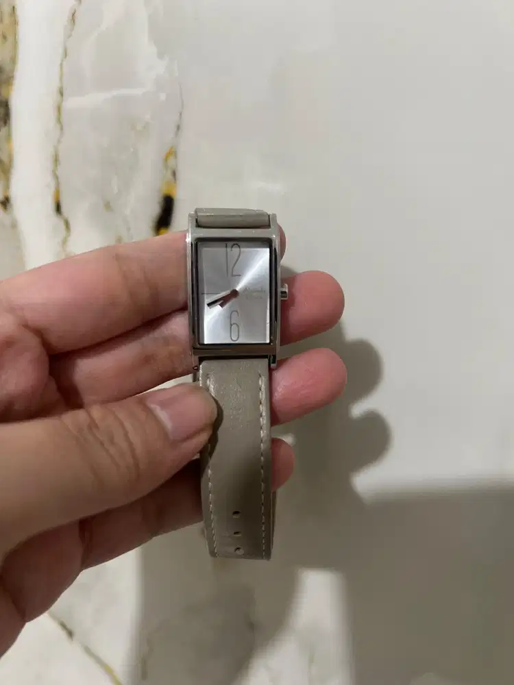 jam tangan AC tali kulit sintetis