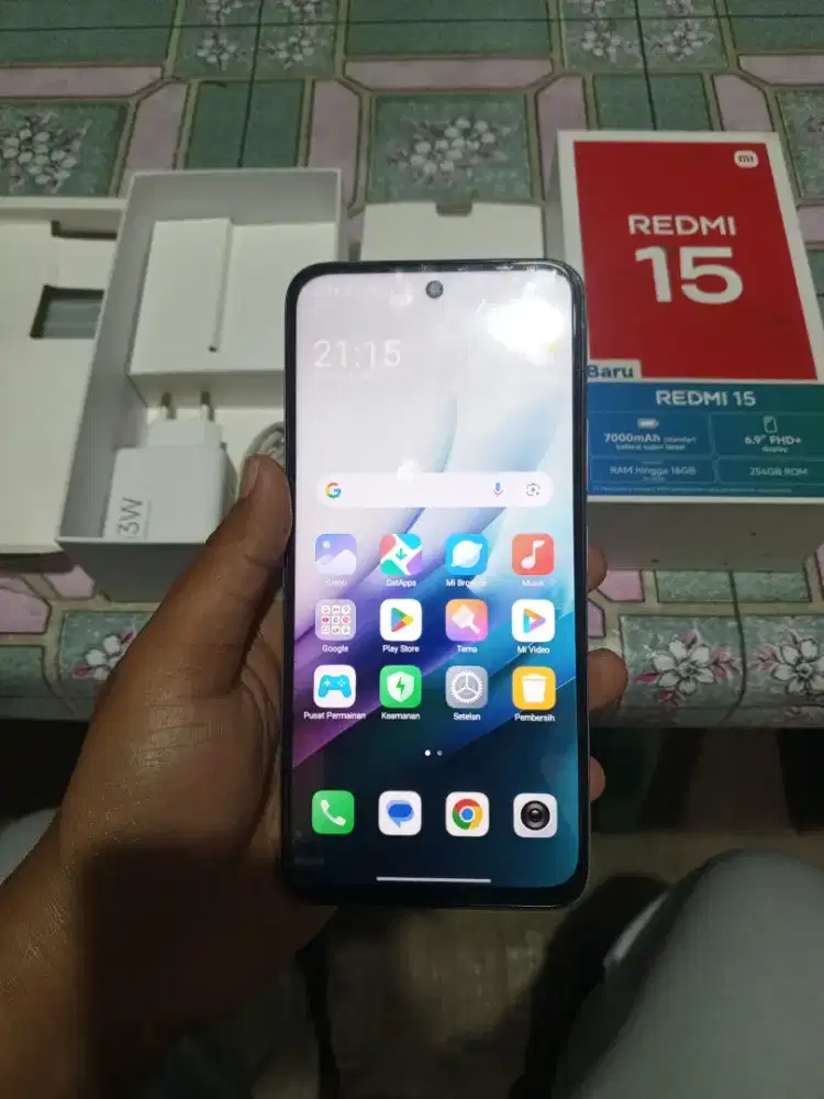 REDMI 15 8/256 FULLSET ORIGINAL MULUS