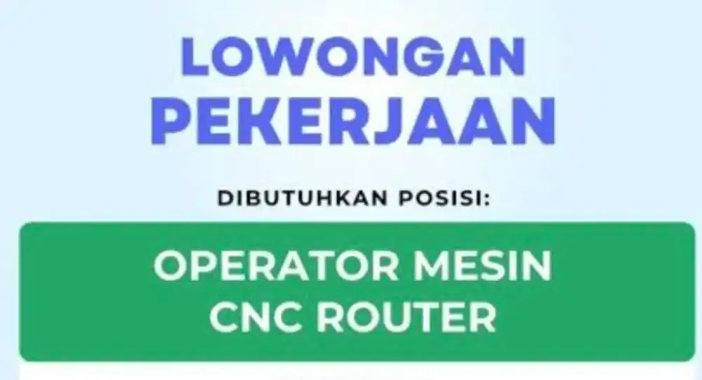 Operator Mesin Laser Fiber & Mesin Router