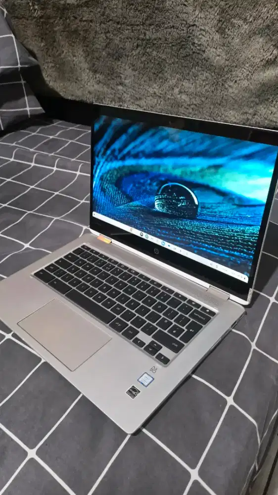 Laptop HP Chromebook x360 layar 14in Touchscreen