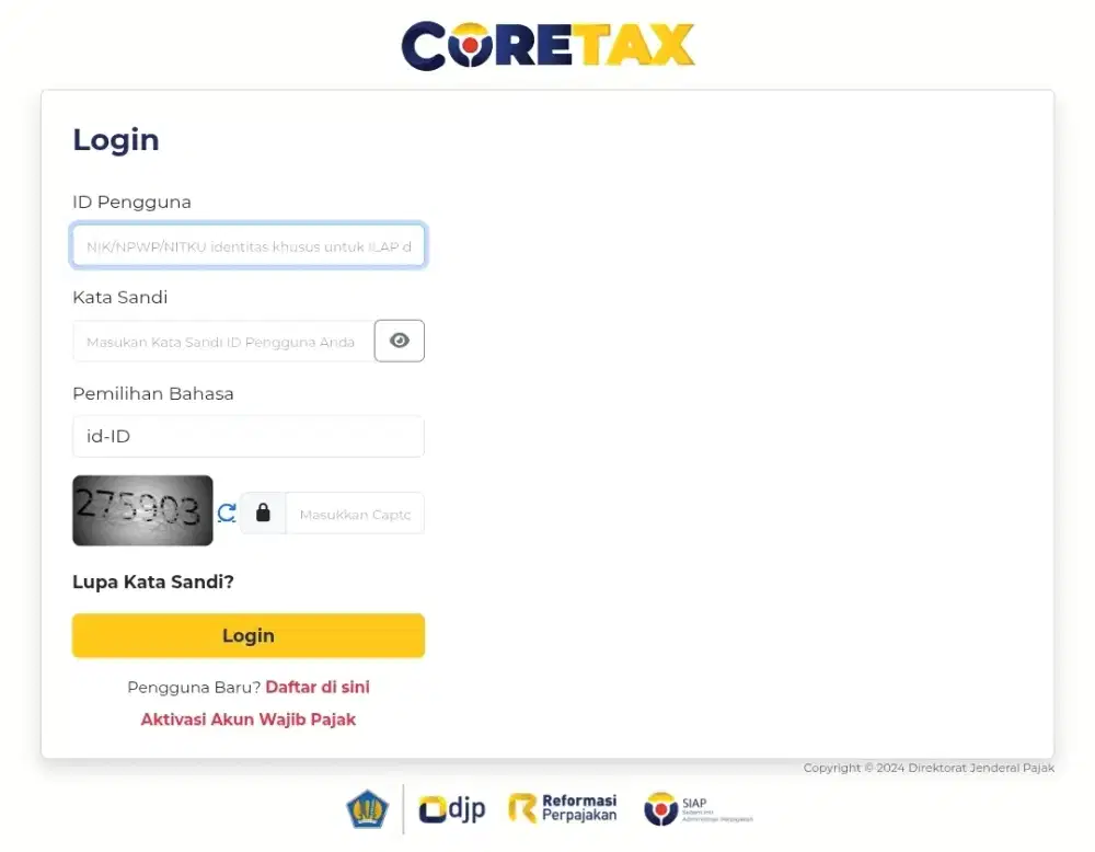 Jasa lapor SPT Tahunan Orang Pribadi Coretax Full Handle