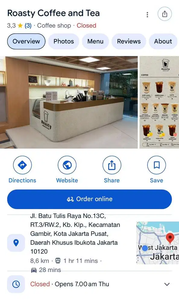 Karyawan barista kopi cashier