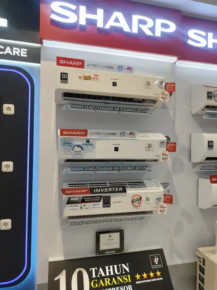 PROMO CREDIT AC SHARP SETENGAH PK BUNGA 0%