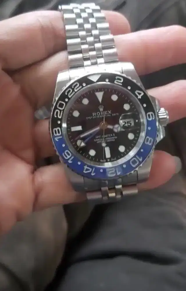 Rolex GMT Master 2. Strap Rantai. Mulus.