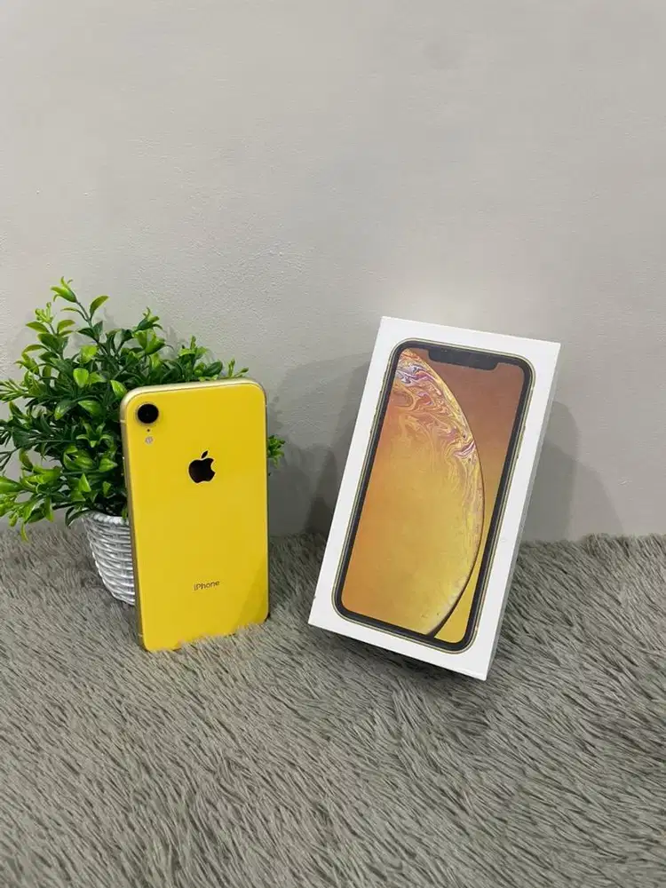 IPhone XR 128GB Yellow mulus Fullset BH 86% 3Utool 98 Sinyal Permanen