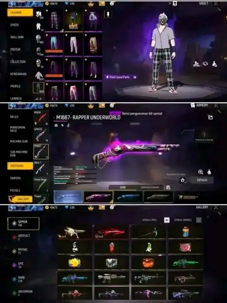 JB FIKZ STORE STORE JUAL BELI AKUN FF AMAN DAN AMANAH MINAT PM