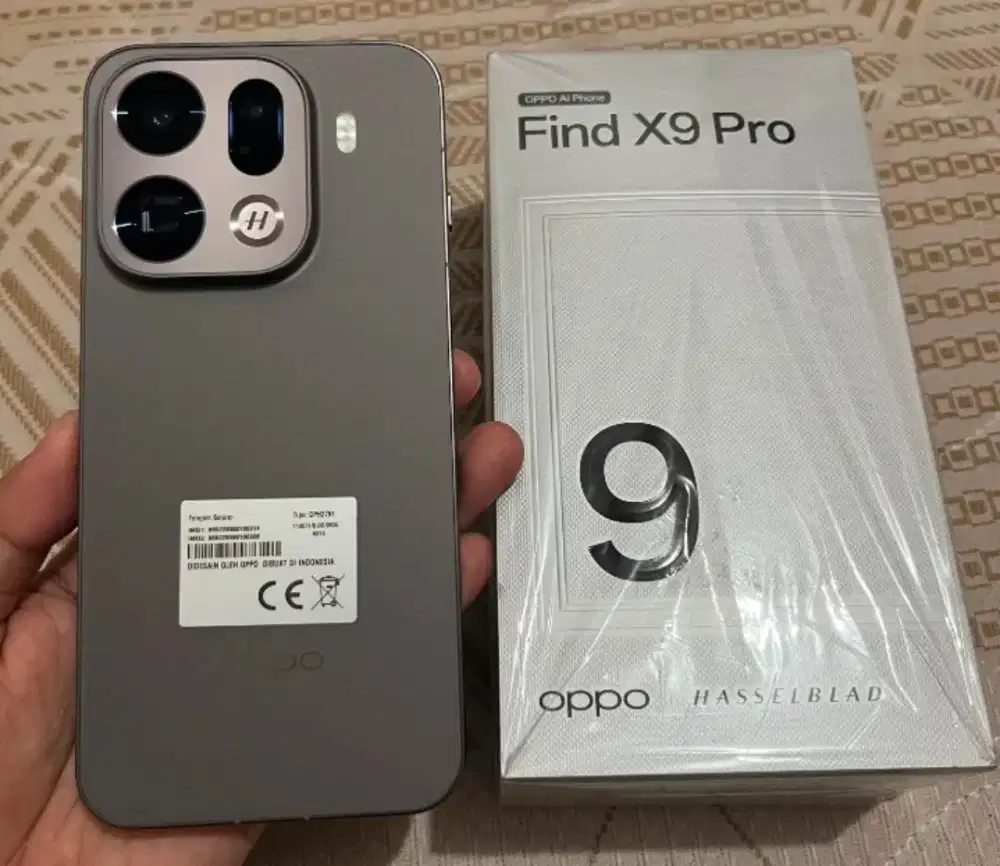Oppo find x9 pro 5g ram 16/512gb mulus 99% resmi indo