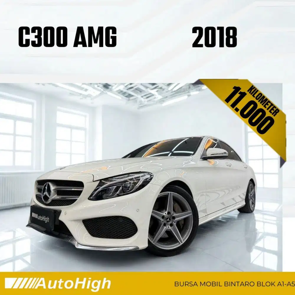 DP10% [Km11.000] C300 AMG 2018 White Reg 2019 #AUTOHIGH