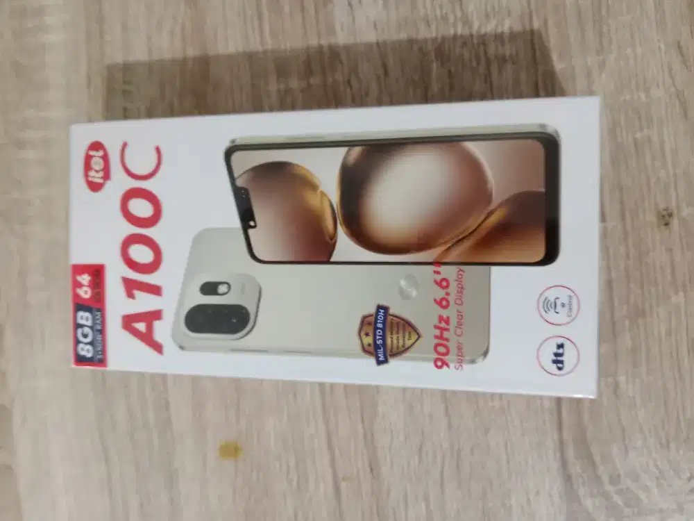 itel a100c 3+5/64gb baru segel garansi resmi