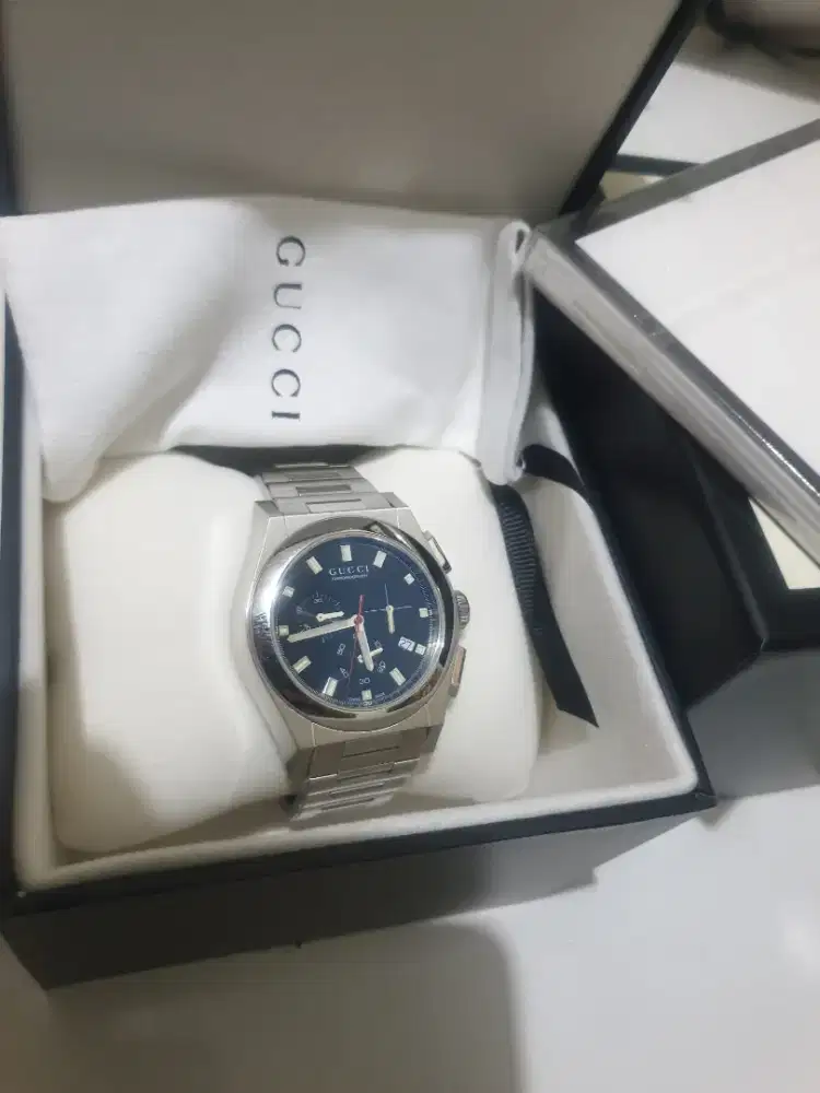 Jam tangan Gucci Pantheon chronograph Original