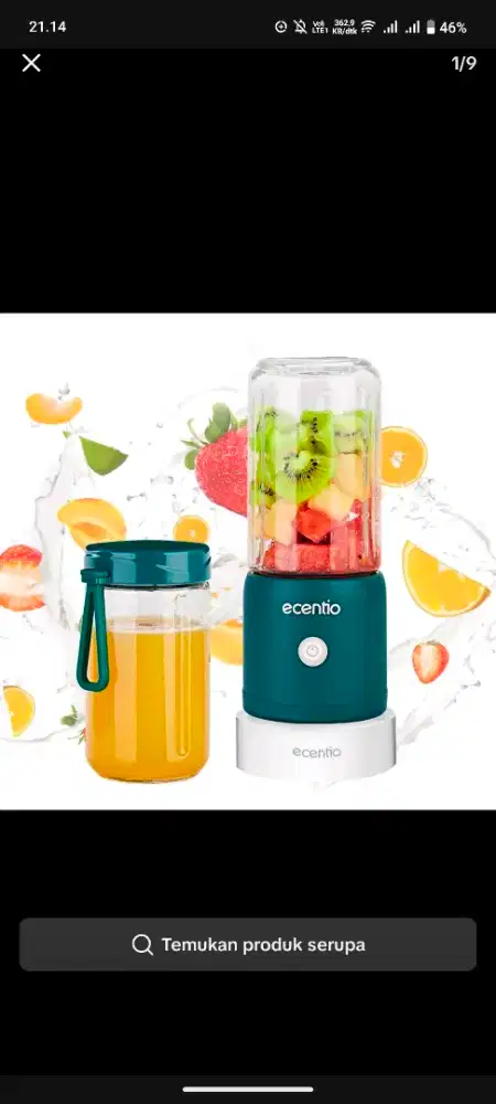 Juicer Portable Ecentio – Salah Beli, Murah