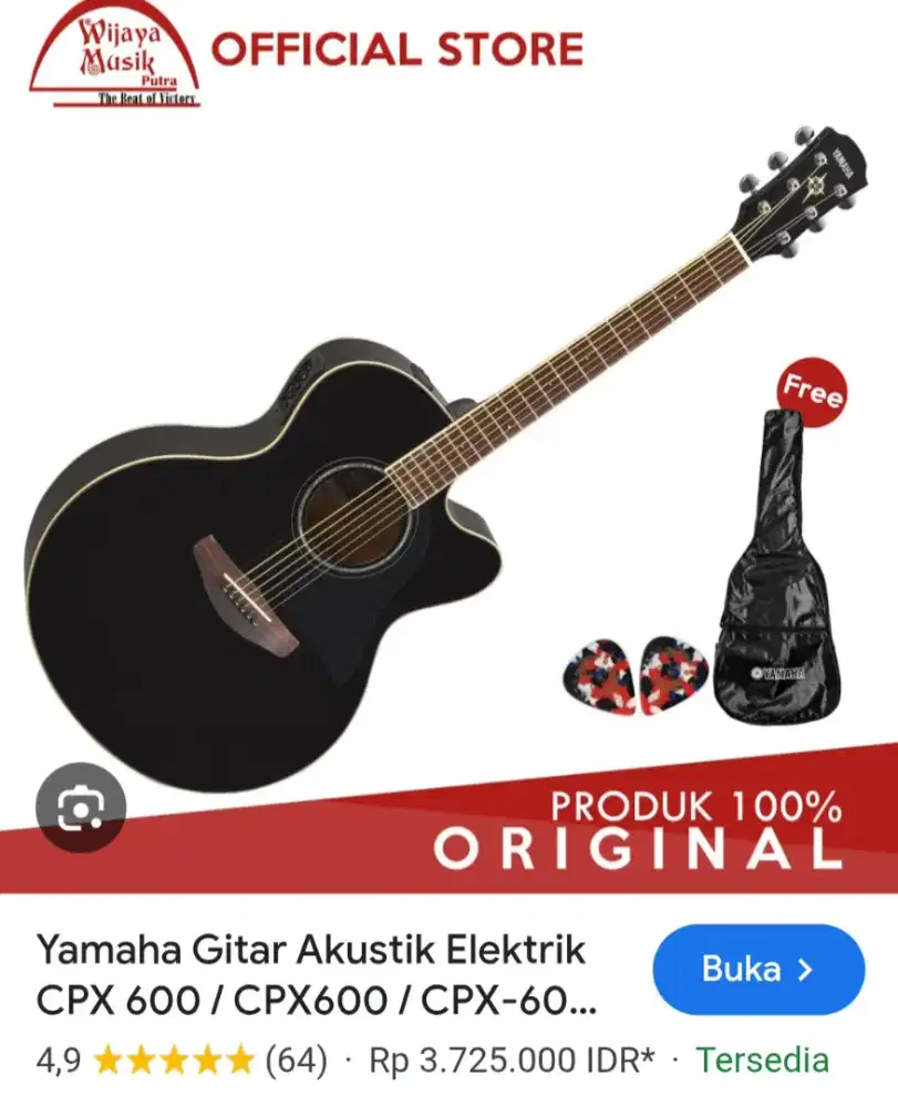 Gitar Yamaha Cpx600 Original Preloved