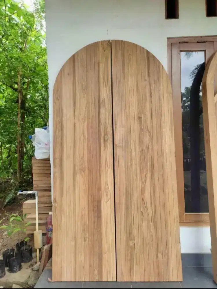 pintu solit kayu jati