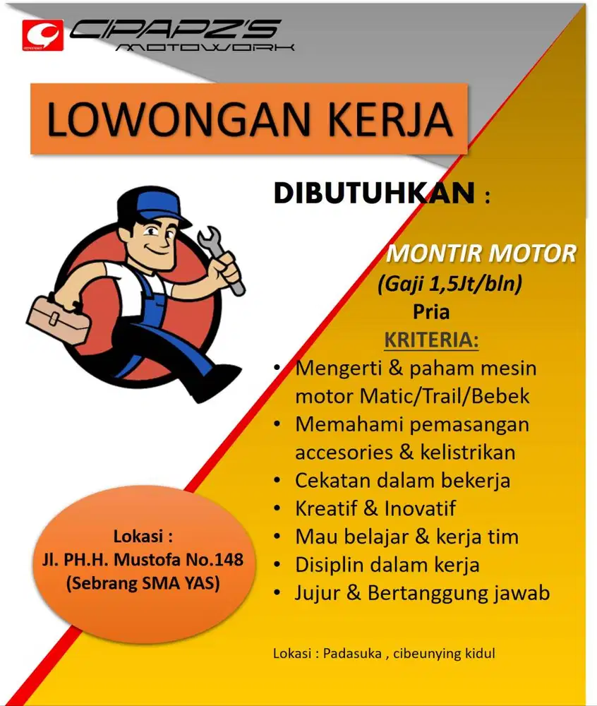 LOKER MEKANIK MOTOR