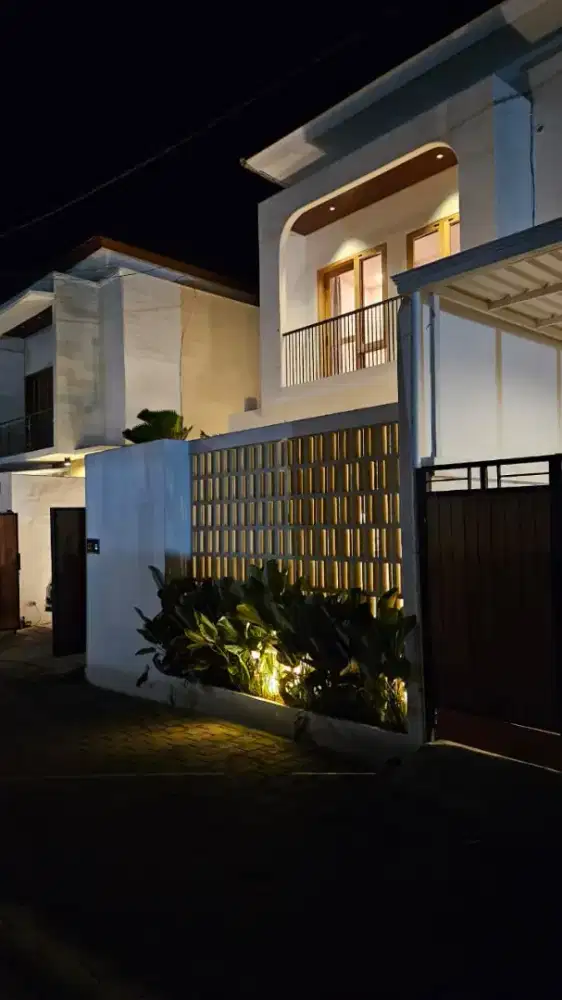 modern house with plunge pool