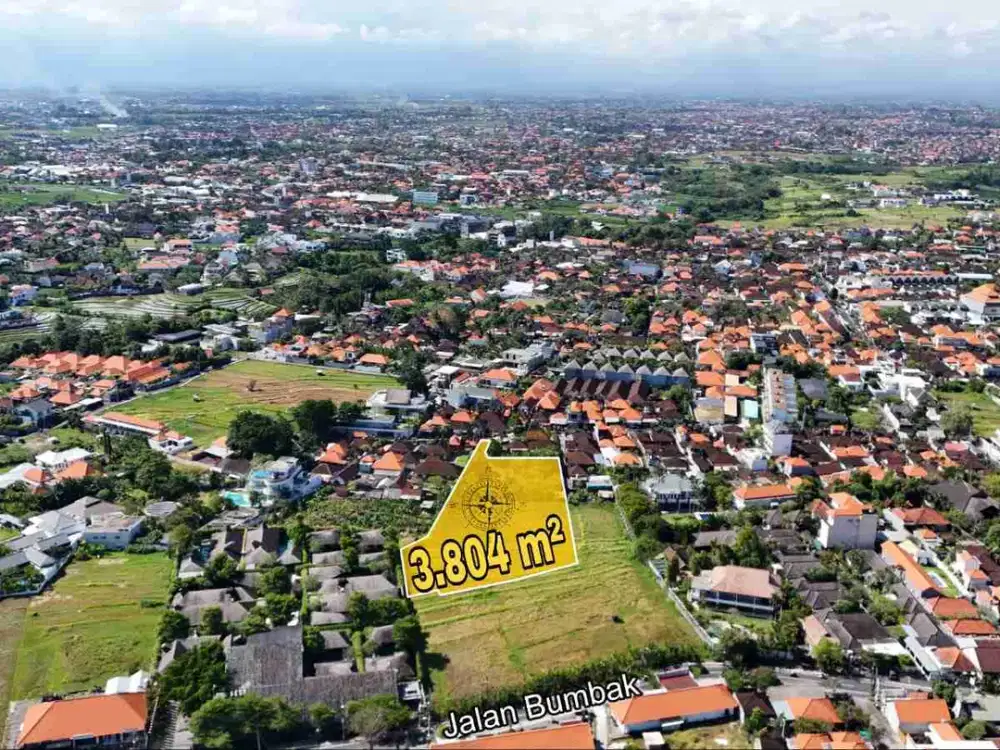 Tanah Ter Murah Zona Kuning Bumbak Umalas Kerobokan Bali