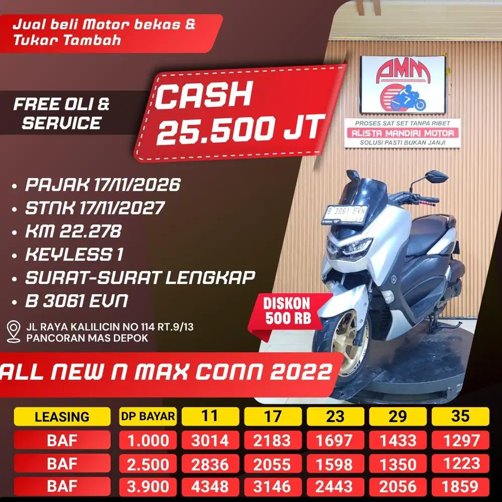 KREDIT DP 1JT N MAX CONN 2022 PAJAK ON BISA TRADE IN/PAKAI CC/PAYLATER